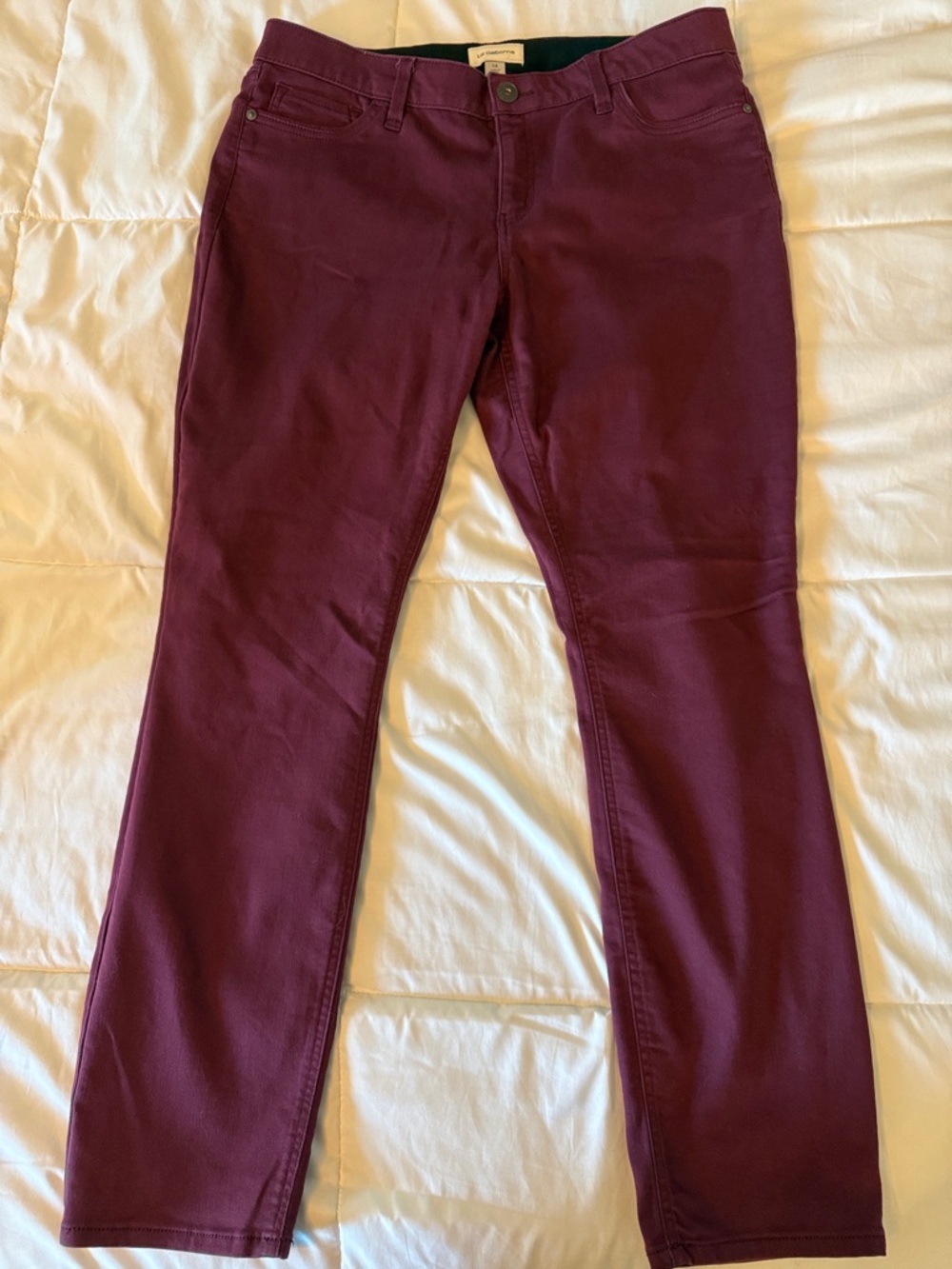 Liz Claiborne Deep Plum Denim Jeans